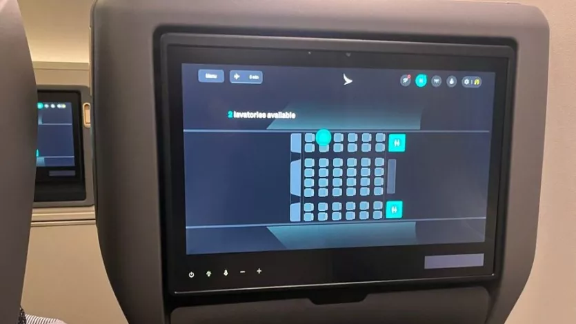 The new Cathay Pacific premium economy seat (credit Julian Gregory)