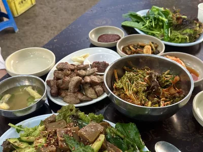 등산 후