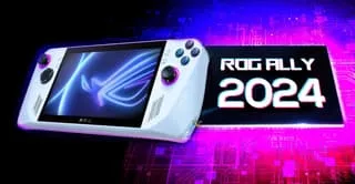 2024년형 ROG ALLY를 묘사한 이미지입니다.